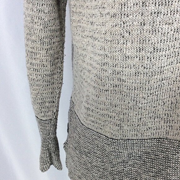 United Knitwear Co Cardigan Sweater Womens Size Small Beige Cotton Linen Blend - Picture 7 of 9